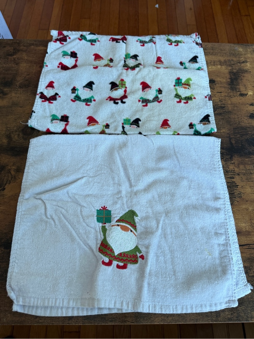 Holiday Santa Embroidered Kitchen Towels Gnomes Wondershop at Target (2)